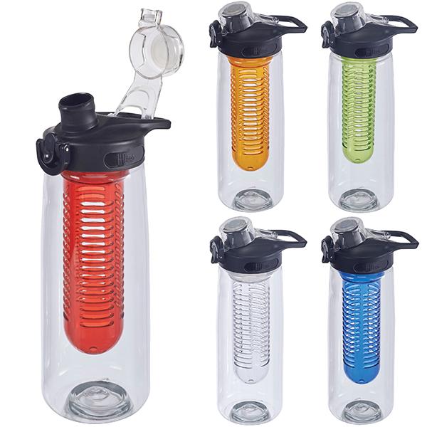 בקבוק ממותג עם פילטר לפירות מבית H2O-Pro