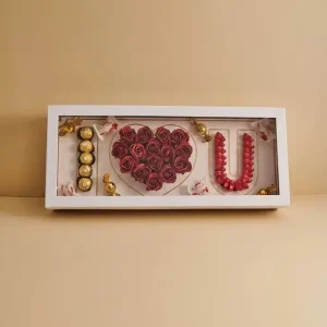 קופסת אהבה I love U ענקית – 60 ס"מ