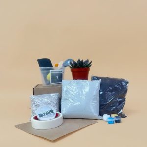 ערכת DIY להכנת עציץ מבטון